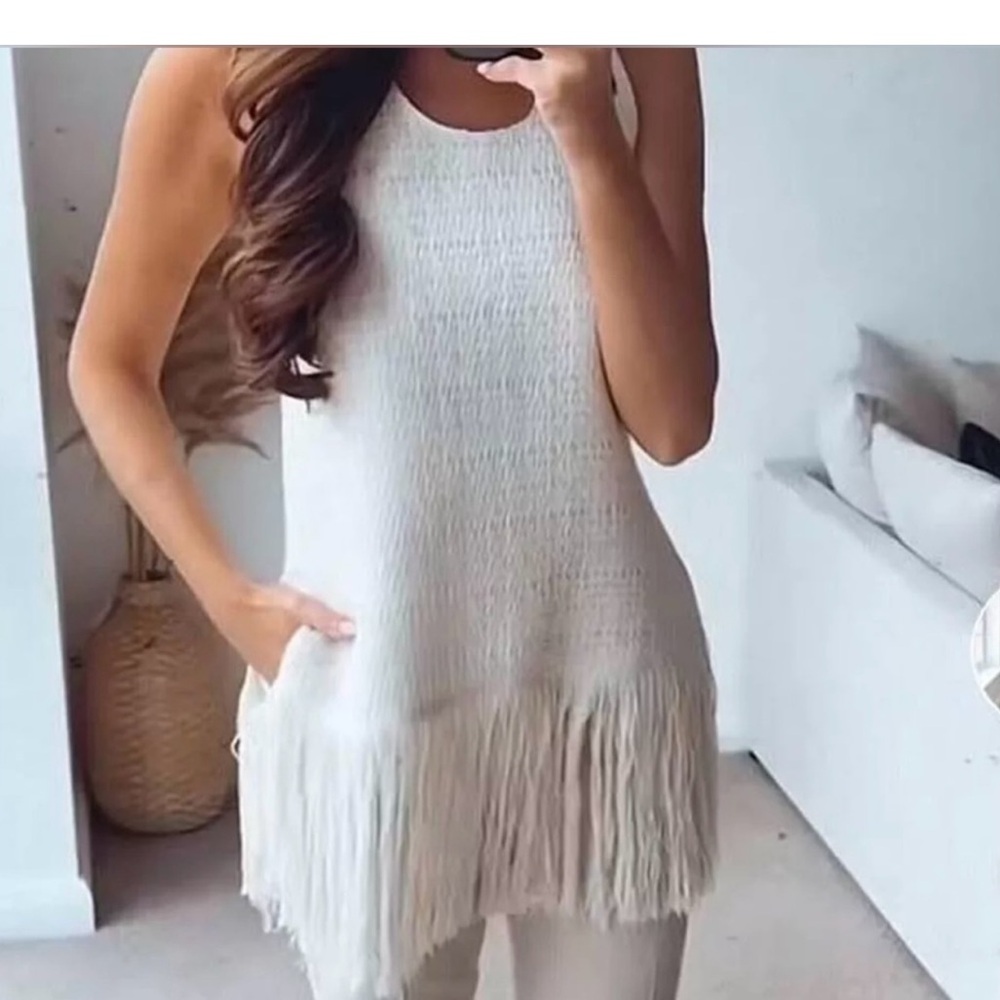Zara textured weave blouse